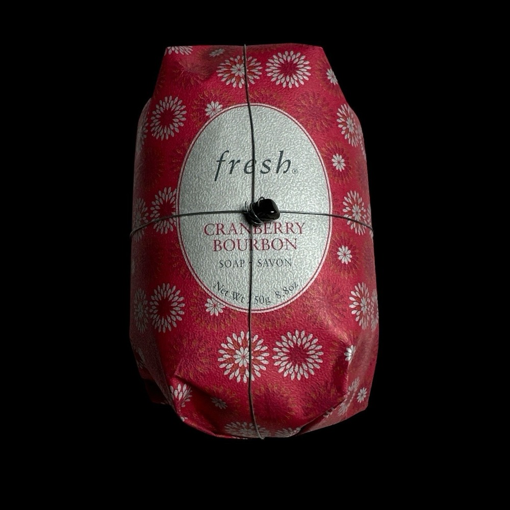 Fresh ~ CRANBERRY BOURBON ~ Soap Savon ~ 8.8oz ~ New In Packaging
